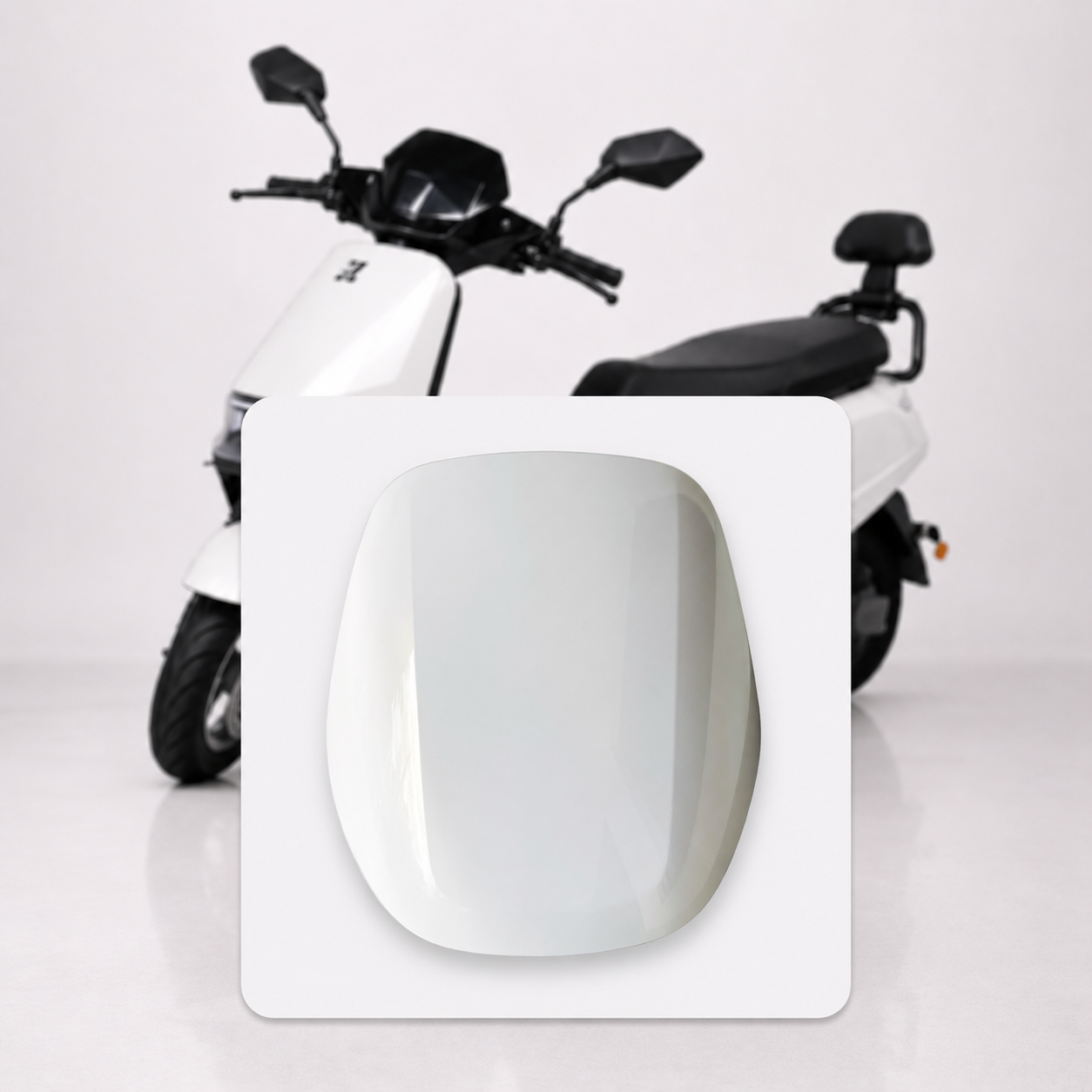 Genuine i Bike Front Cover White OEM Front Body Panel for Electric Scooter
