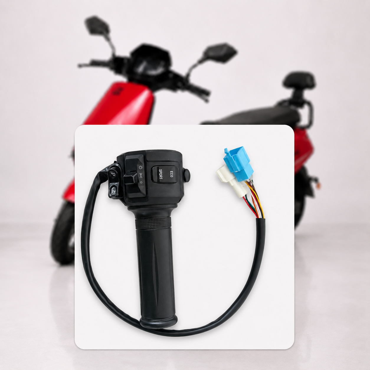 i Bike Throttle Accelerator Handle Genuine Electric Scooter Twist Throttle with ECO Sport Mode and Cruise Control