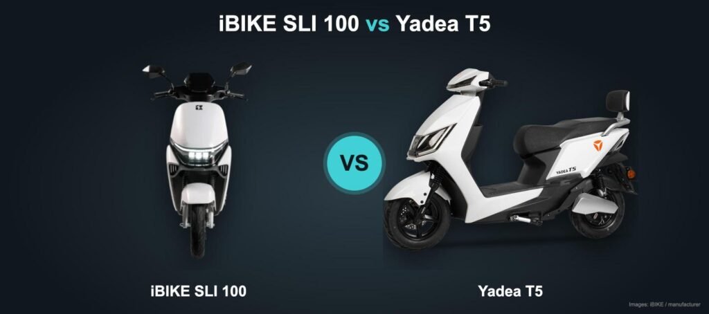 iBIKE SLI 100 vs Yadea T5 electric scooter comparison