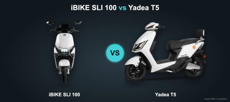iBIKE SLI 100 vs Yadea T5 electric scooter comparison